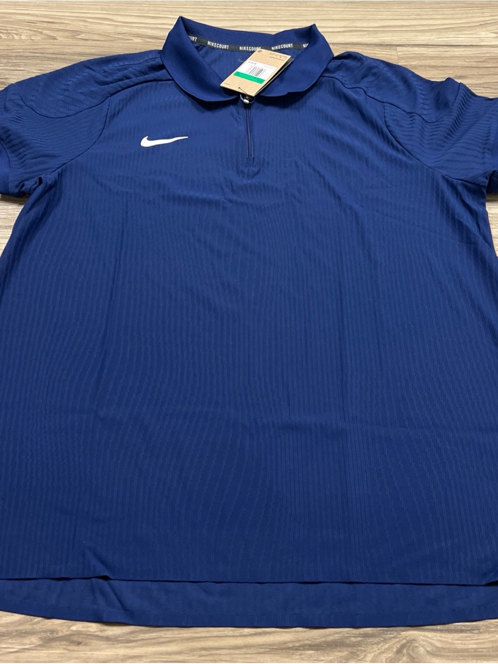 Nike Court Dri-FIT ADV Tennis Textured Polo Shirt Mens XL Slim HQ0792-492 $105